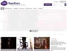 Tablet Screenshot of opendoorsuk.org